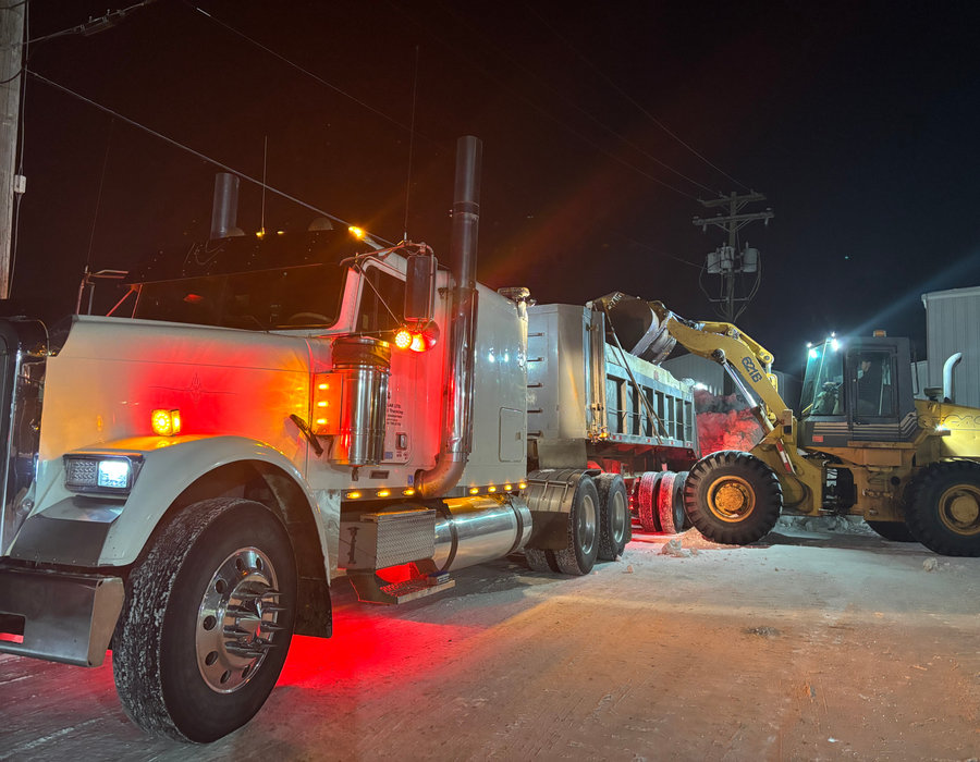 Heavy equipment operated by Fred Zavislak Ltd